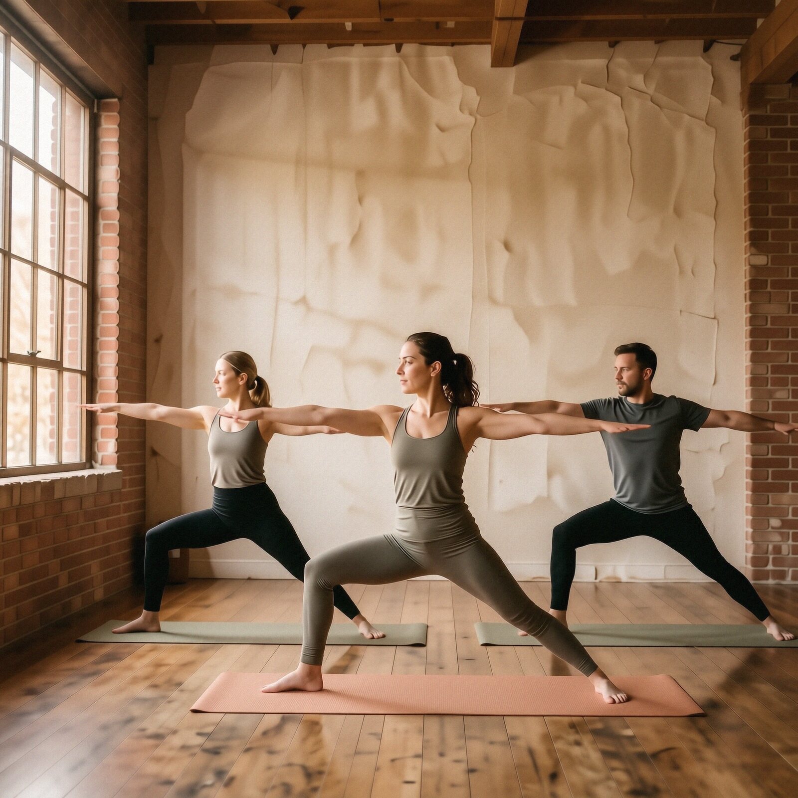 Power yoga class