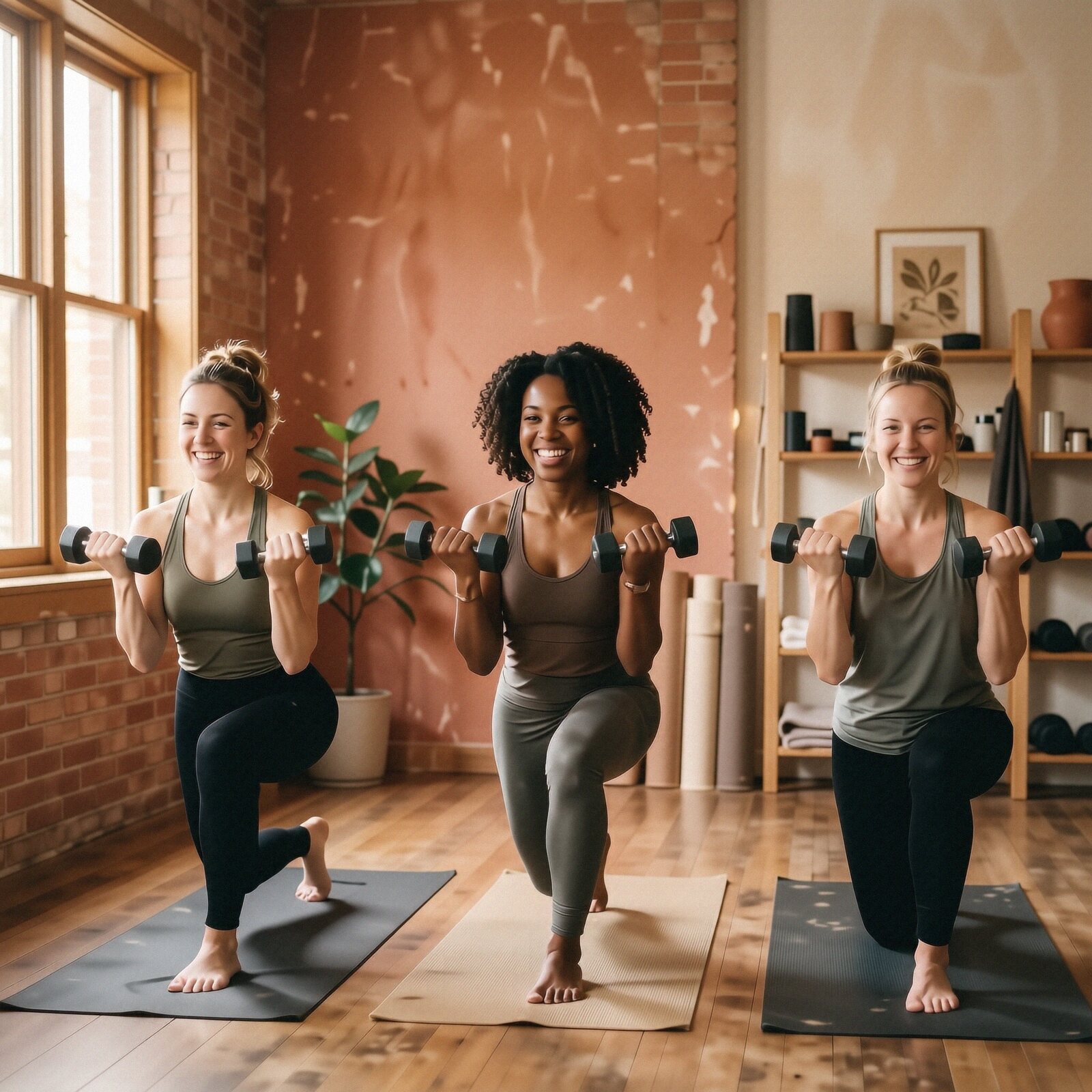 Sculpt yoga with weights